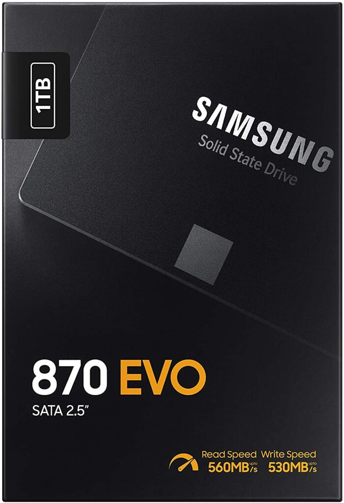 Samsung 870 EVO SATA III SSD 1TB 2.5” Internal Solid State Hard Drive