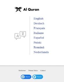 Al Quran EU [Most Spoken Eight European Languages]